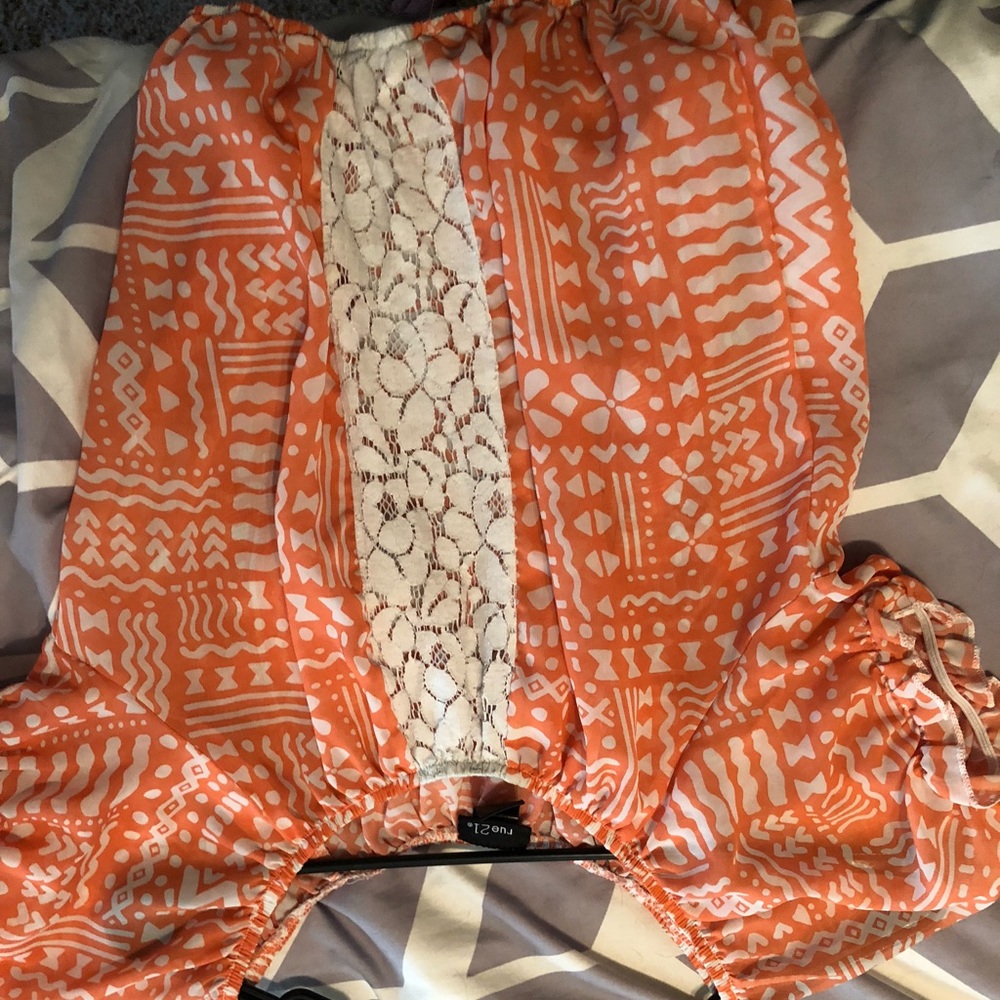 Beautiful orange crop top